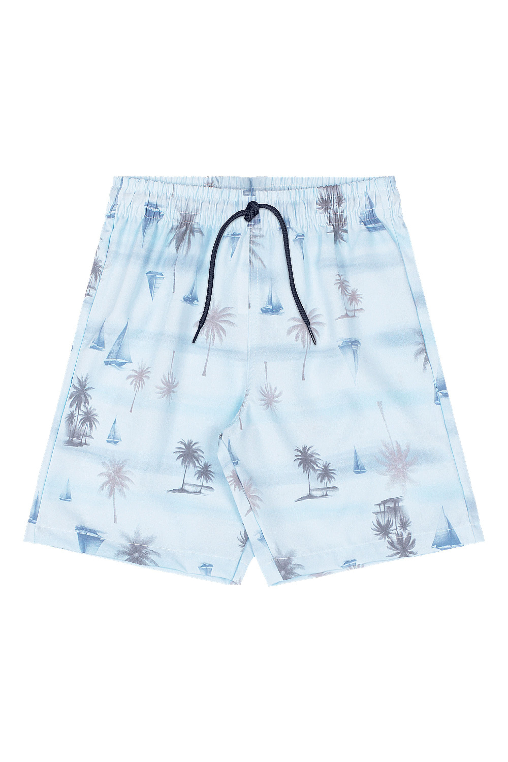 Conjunto Infantil com Camiseta e Bermuda Tropical (Cinza Escuro) Quimby - Imagem 29